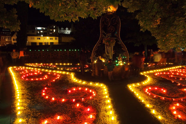 Impressionen vom Altstadtfest in Gernsbach: Illumination Katz´scher Garten