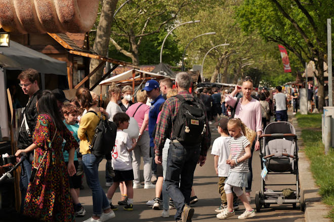 Impressionen vom Frühlingszauber in Westend in Berlin-Charlottenburg