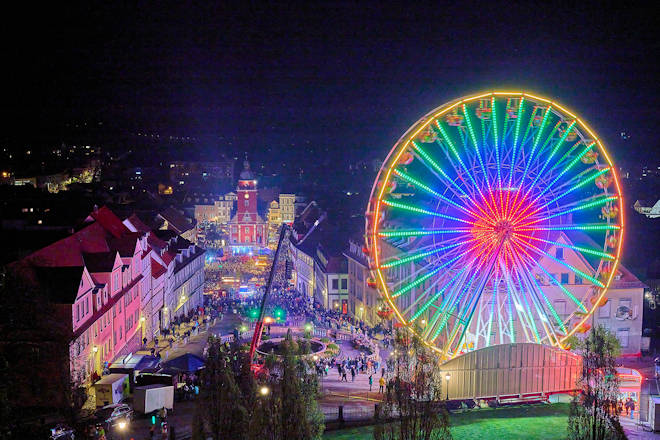 Riesenrad zum Gothardusfest in Gotha