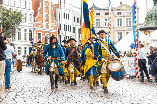 Impressionen vom Schwedenfest in der historischen Altstadt von Wismar
