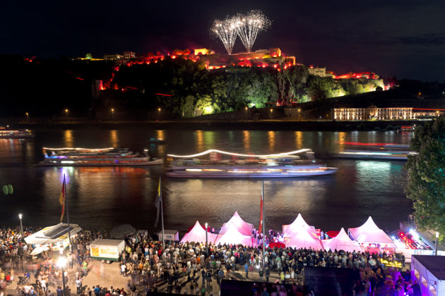 Impression vom Koblenzer Sommerfest mit Rhein in Flammen