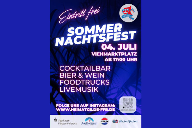 Herzlich Willkommen zum Sommernachtsfest in Fürstenfeldbruck 2026!