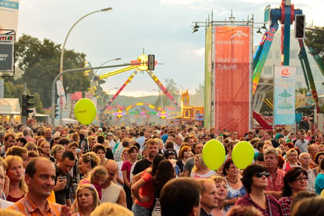 Sommerlaune und Rummelspaß bei 30°C zum Stadtfest in Eisenhüttenstadt