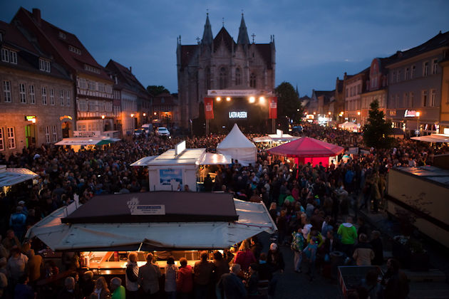 Impressionen vom Stadtfest Mühlhäuser Pflaumenblüte in Mühlhausen/Thüringen