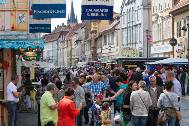 Impressionen vom Stadtfest Mühlhäuser Pflaumenblüte in Mühlhausen/Thüringen