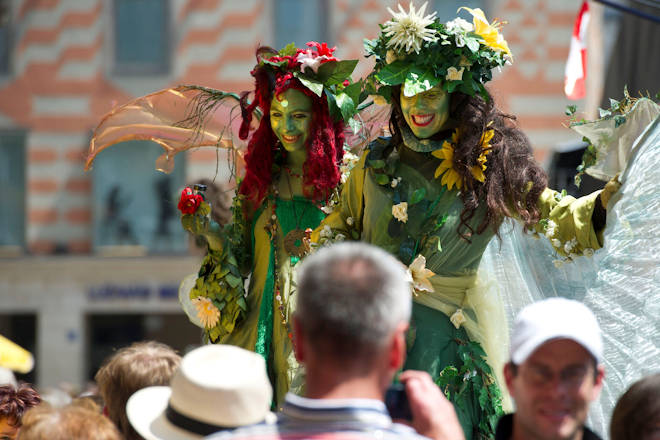 Künstler beim Stadgründungsfest in München