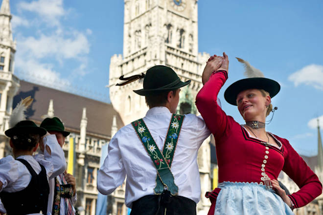 Volkstanz beim Stadgründungsfest in München