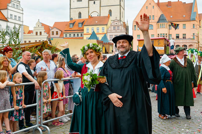 Impressionen vom Wittenberger Stadtfest - Luthers Hochzeit